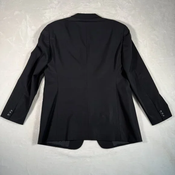 Armani Collezioni Blazer Men Size 44R Black 3-Button Jacket Neiman Marcus Italy